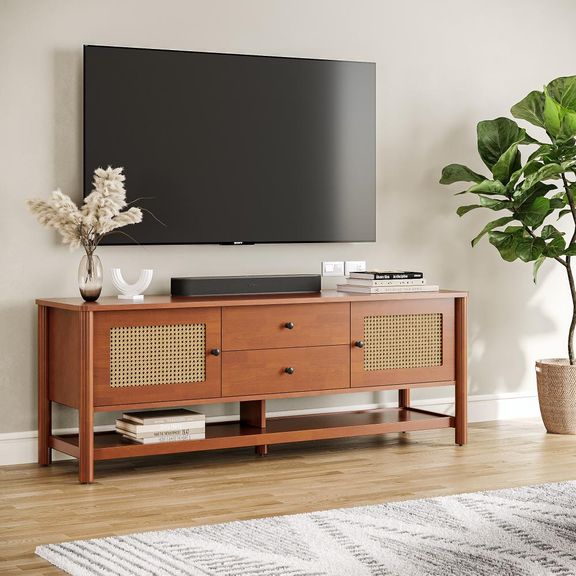  Celestium Solid Wood TV Unit