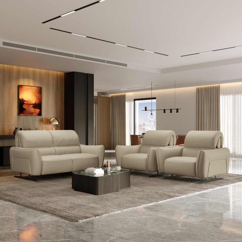 Wakefit Crete Sofa Without Motion Set (2+1+1) Seater