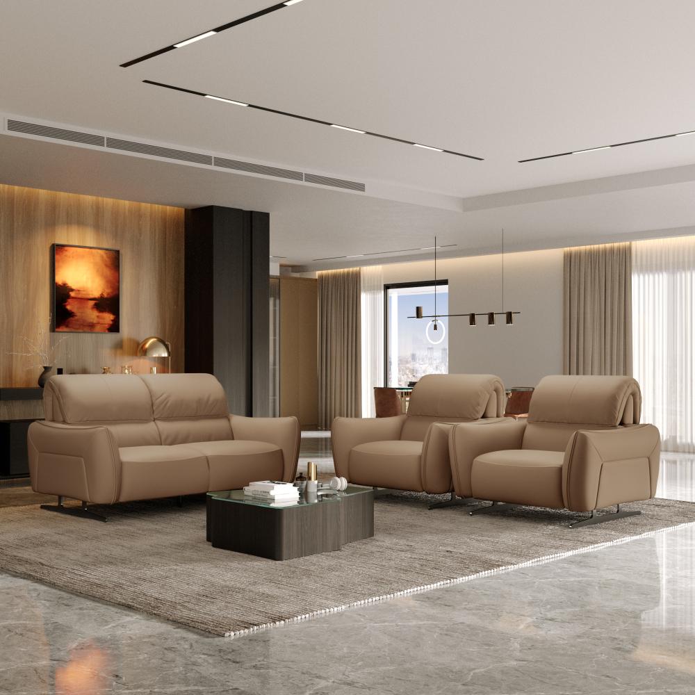 Wakefit Crete Sofa Without Motion Set (2+1+1) Seater
