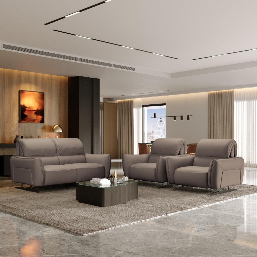 Wakefit Crete Sofa Without Motion Set (2+1+1) Seater
