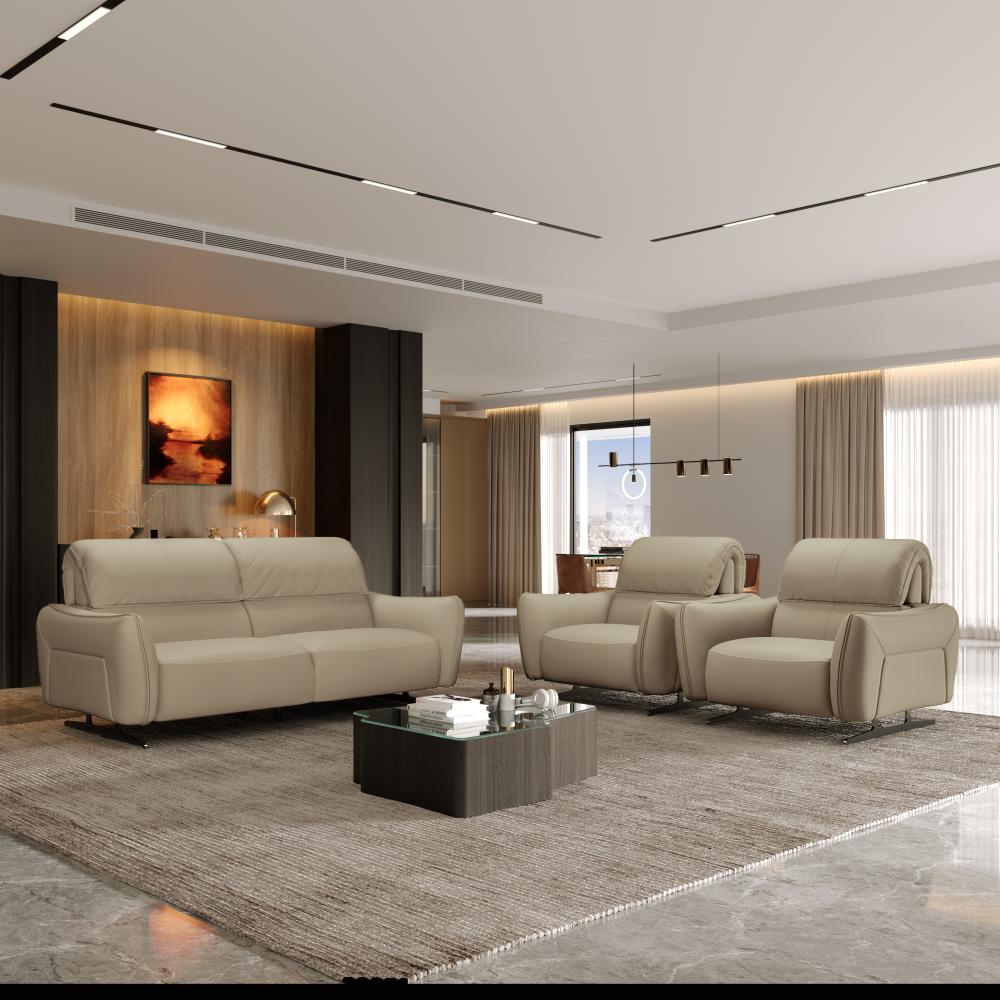 Wakefit Crete Sofa Without Motion Set (3+1+1) Seater
