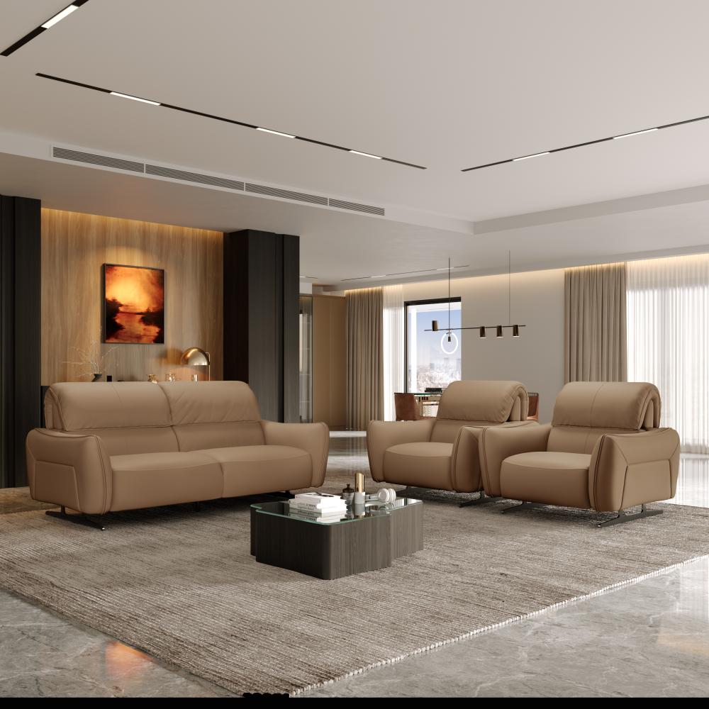 Wakefit Crete Sofa Without Motion Set (3+1+1) Seater