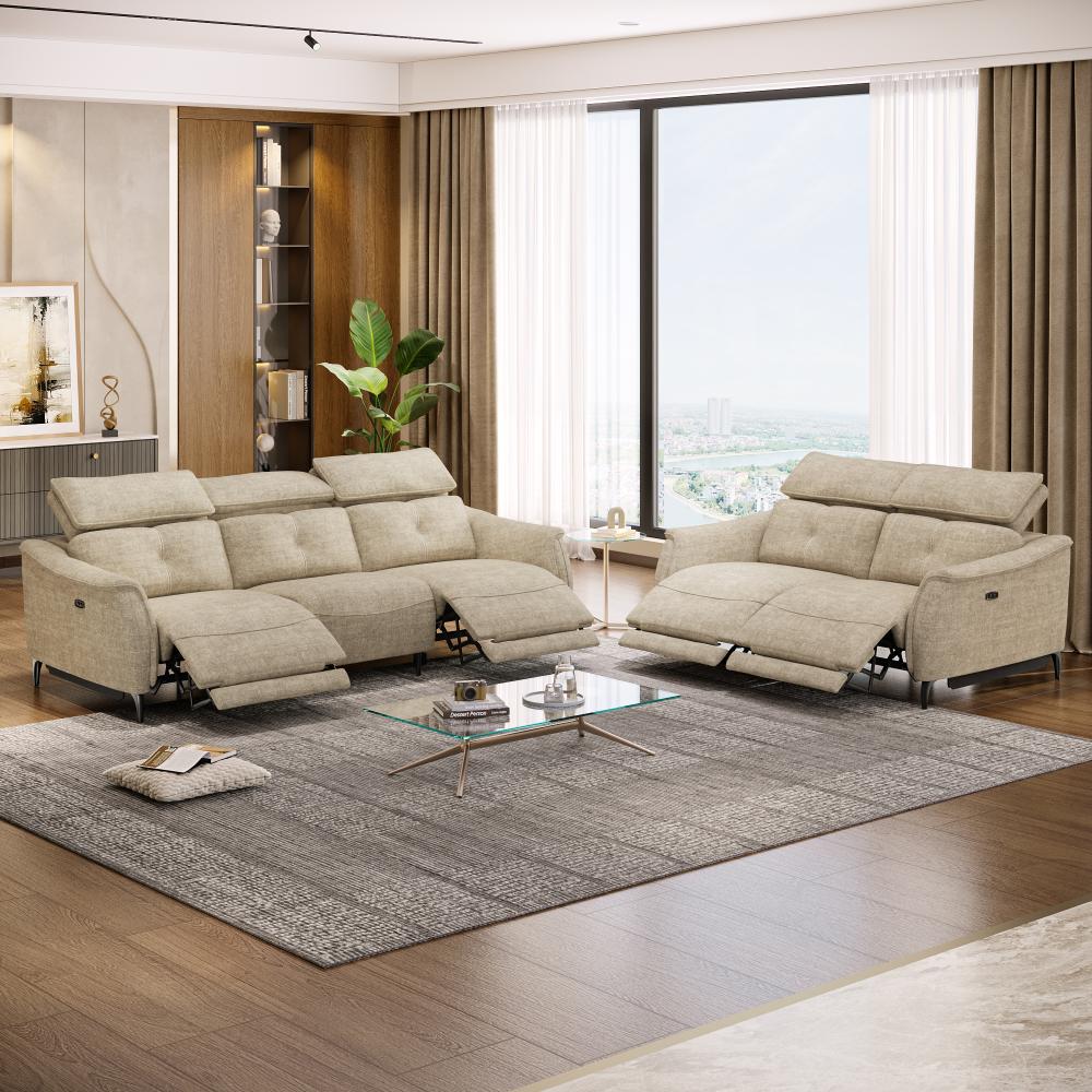 Wakefit Curacao With Motion Sofa Set (3+2) Seater