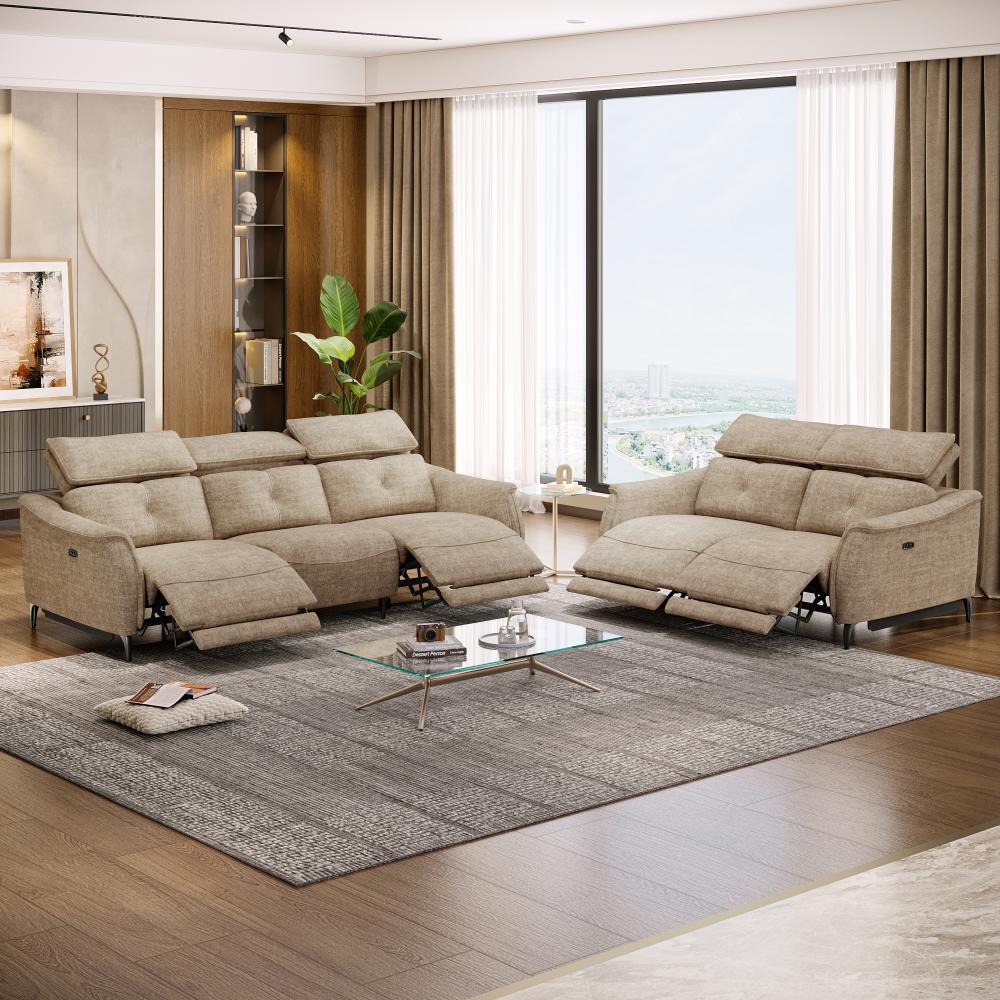 Wakefit Curacao With Motion Sofa Set (3+2) Seater