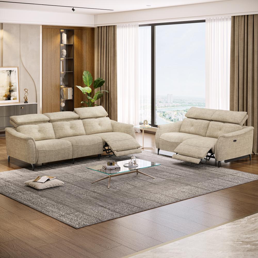 Wakefit Curacao With Motion Sofa Set (3+2) Seater