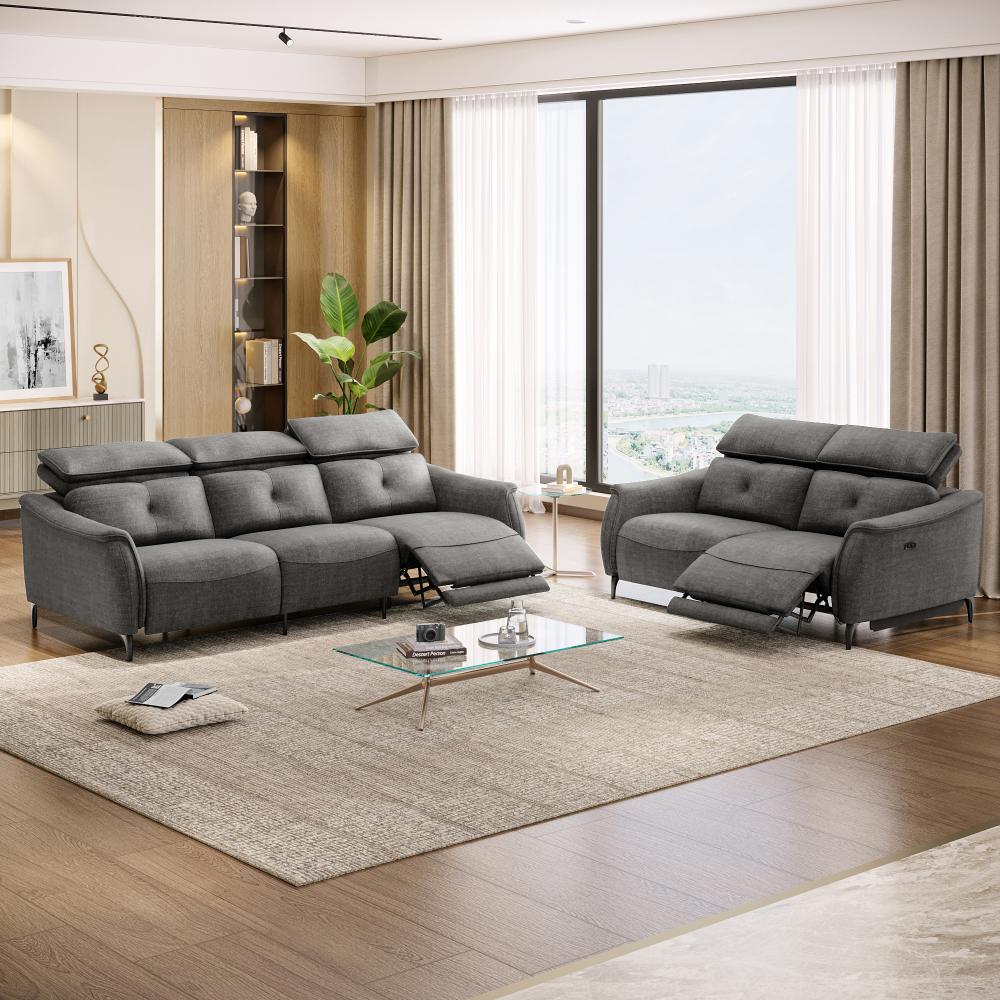 Wakefit Curacao With Motion Sofa Set (3+2) Seater