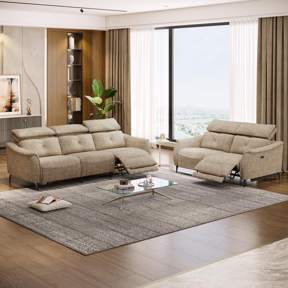 Wakefit Curacao With Motion Sofa Set (3+2) Seater