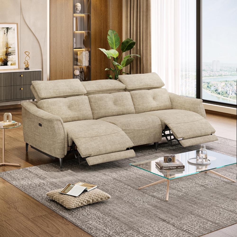 Wakefit Curacao Sofa With Motion - Three Seater