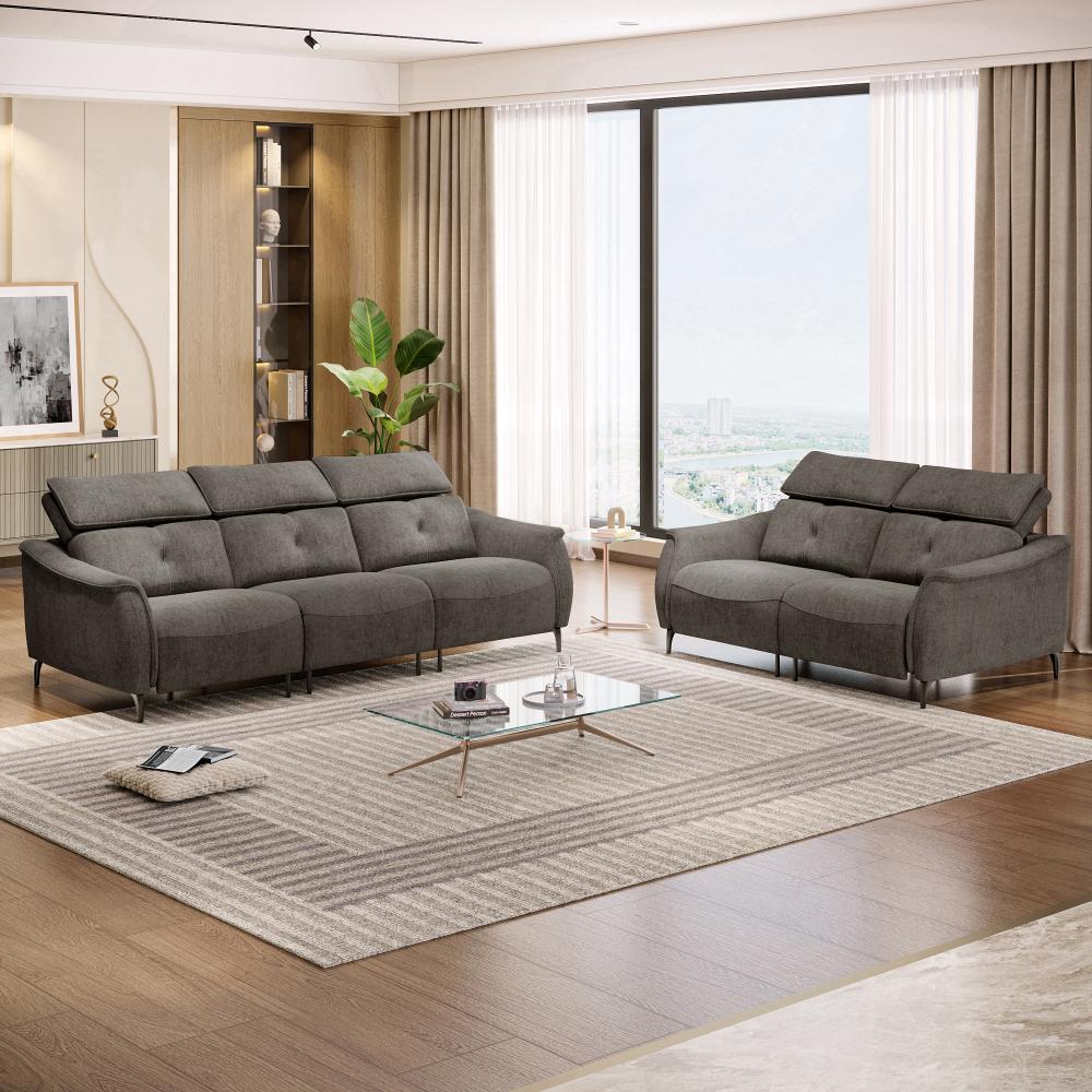 Wakefit Curacao Without Motion Sofa Set (3+2) Seater