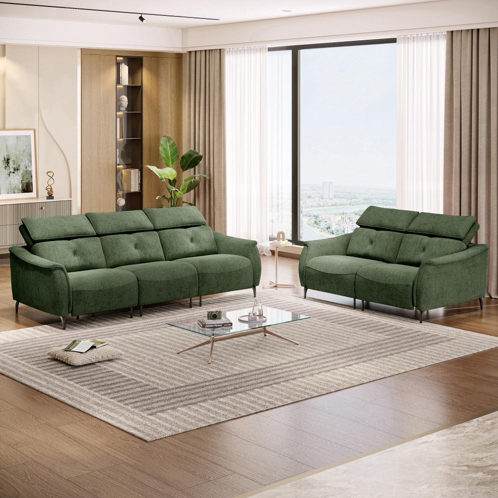 Wakefit Curacao Without Motion Sofa Set (3+2) Seater