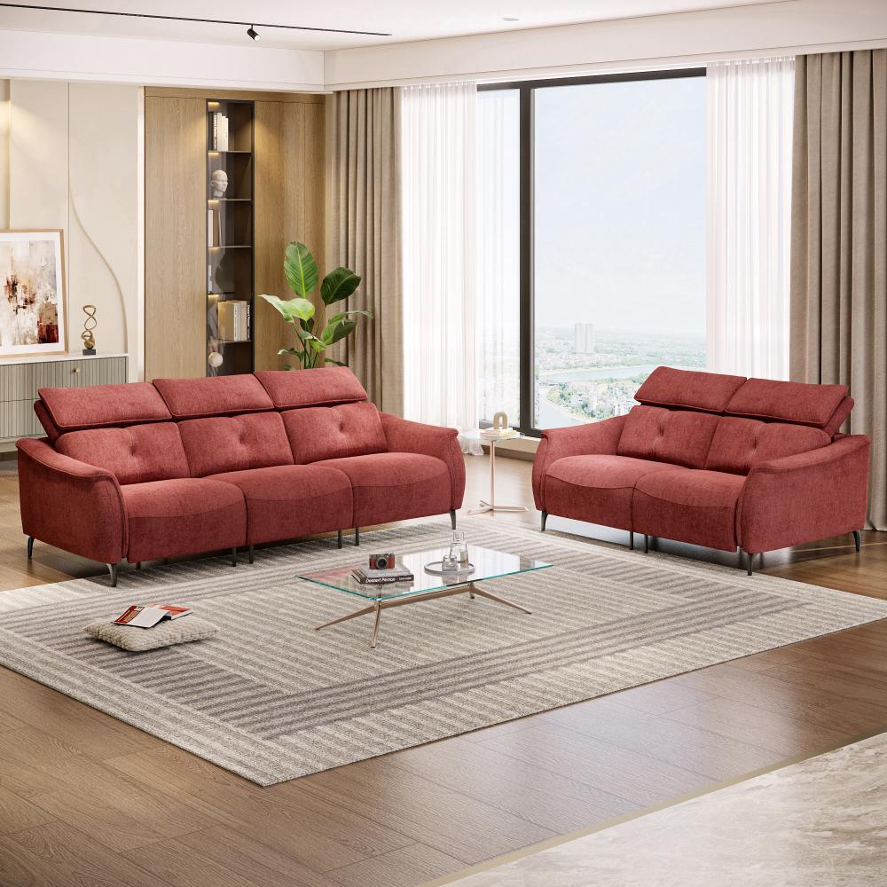 Wakefit Curacao Without Motion Sofa Set (3+2) Seater