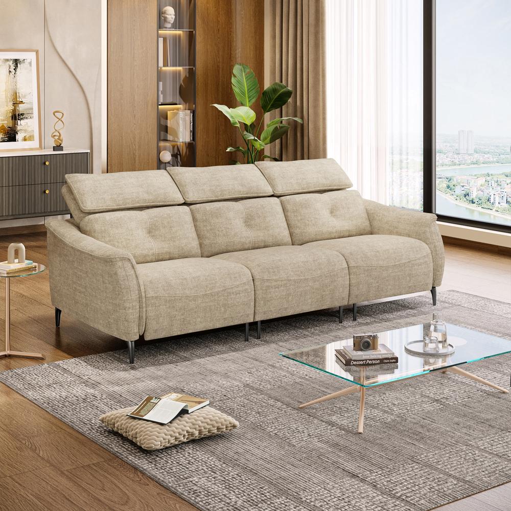 Wakefit Curacao Sofa Without Motion - Three Seater