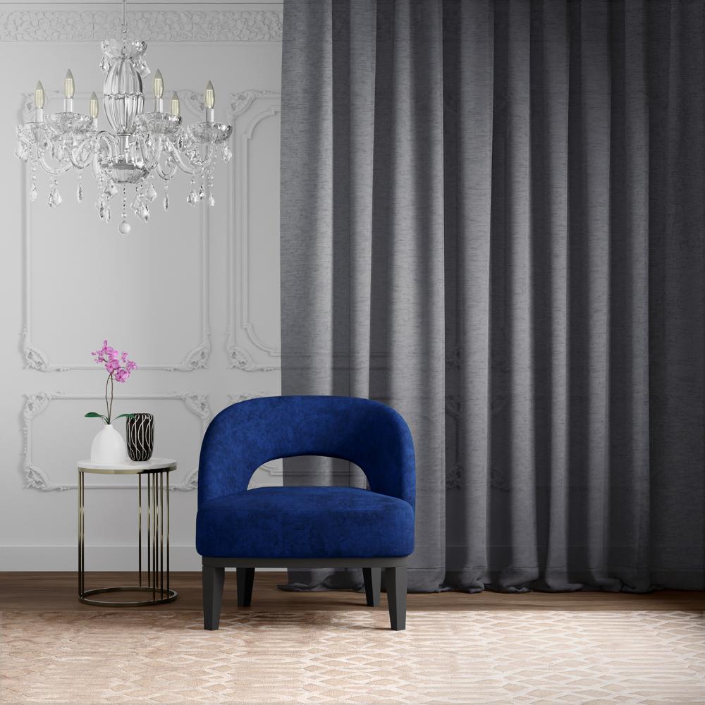 Sheer Curtain | Light Blocking Upto 30% | (5 x 3.8 ft) | Window Curtain | Set of 2 | Machine Washable | Rock Grey