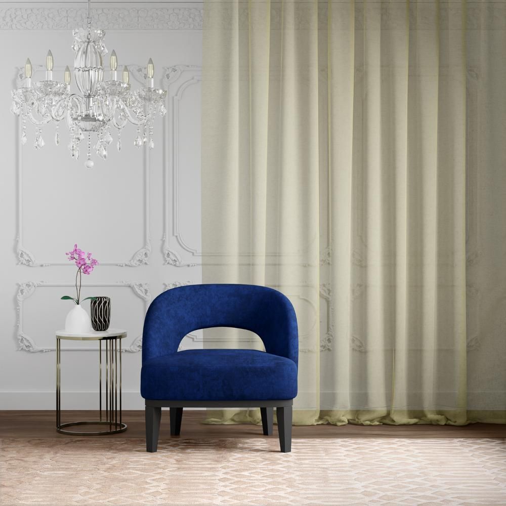 Sheer Curtain | Blocks Upto 30% Light | (9 x 3.8 ft) | For Long Door | Set of 2 | Machine Washable | Light Green
