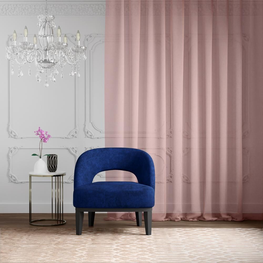 Sheer Curtain | Light Blocking Upto 30% | (9 x 3.8 ft) | Long Door Curtain | Set of 2 | Machine Washable | Tan Brown