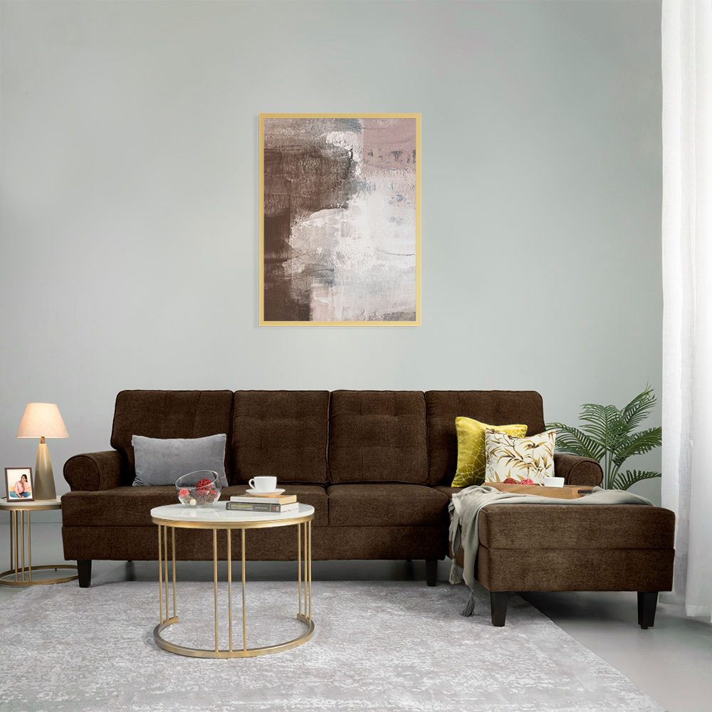 Wakefit Dreamer L Shape Sofa Set (3 Seater + Right Aligned Chaise)
