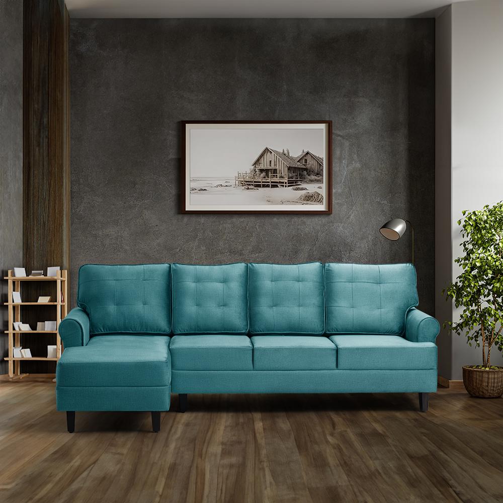 Wakefit Dreamer Plus L Shape Sofa Set (3 Seater + Left Aligned Chaise)