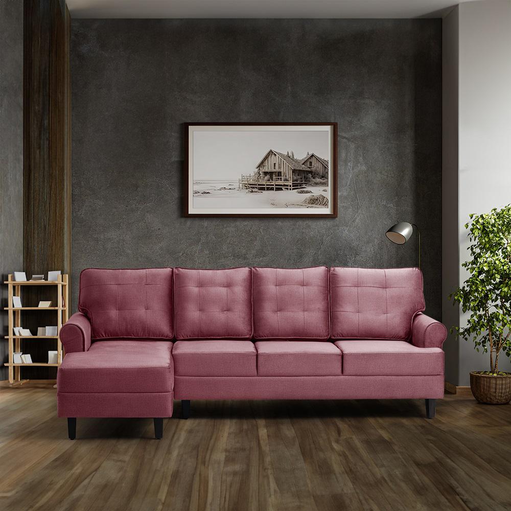 Wakefit Dreamer Plus L Shape Sofa Set (3 Seater + Left Aligned Chaise)