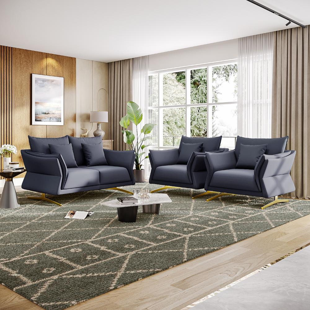 Wakefit Kiribati Sofa Set (2+1+1) Seater
