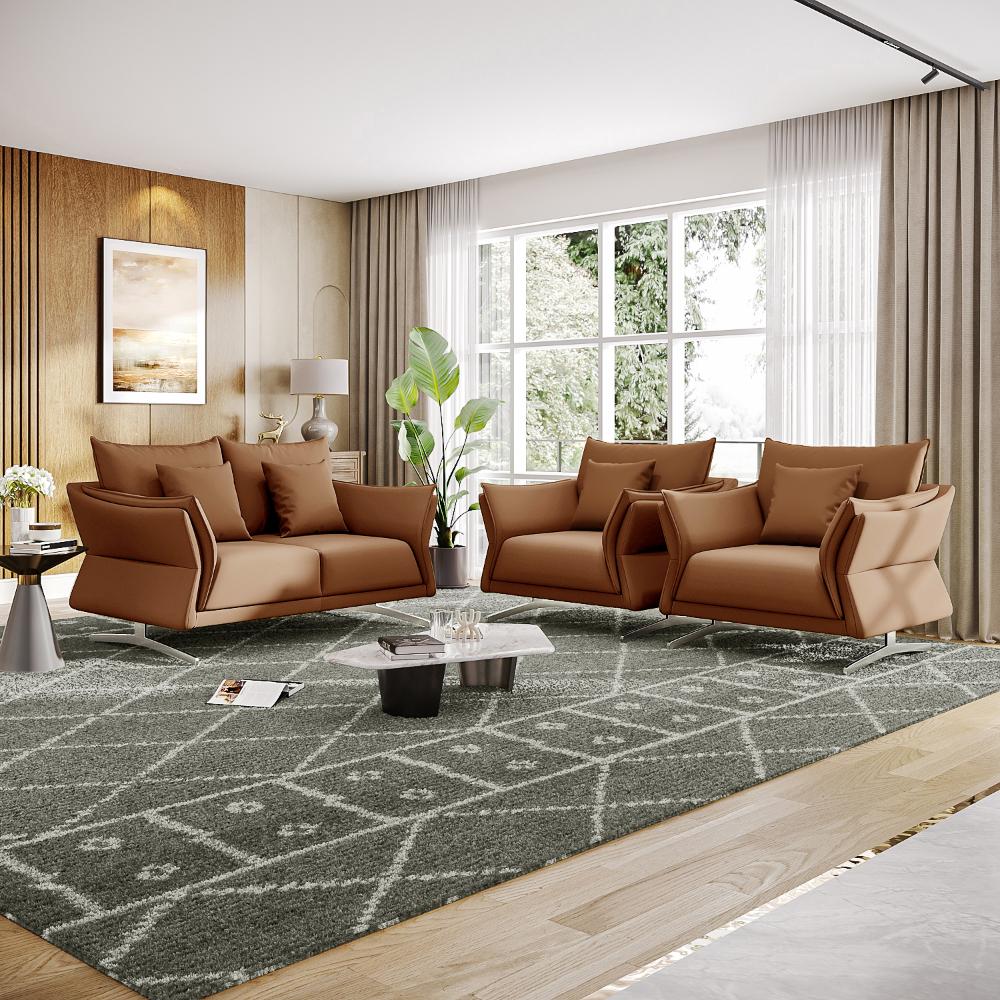 Wakefit Kiribati Sofa Set (2+1+1) Seater
