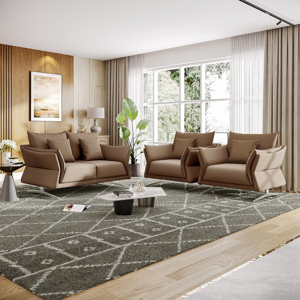Wakefit Kiribati Sofa Set (2+1+1) Seater