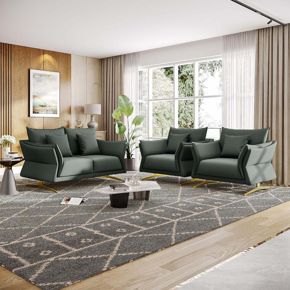 Wakefit Kiribati Sofa Set (2+1+1) Seater
