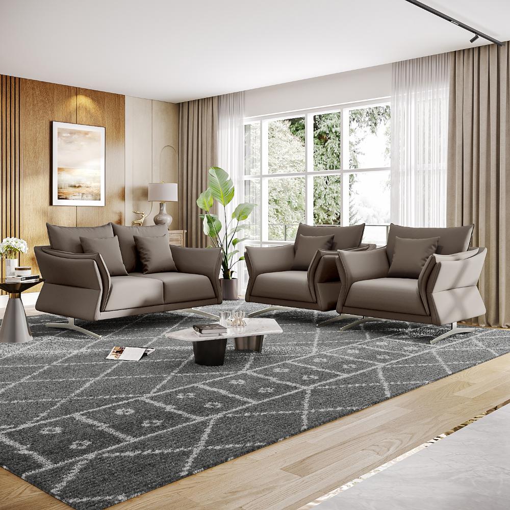 Wakefit Kiribati Sofa Set (2+1+1) Seater