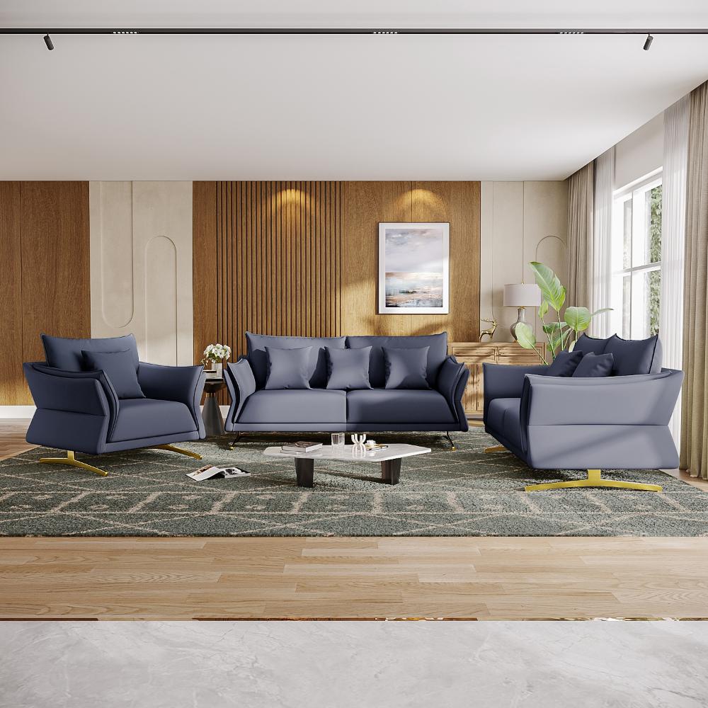 Wakefit Kiribati Sofa Set (3+2+1) Seater