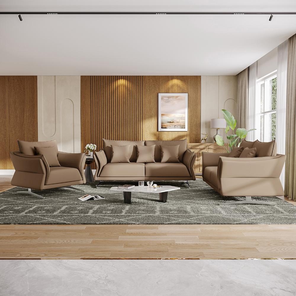 Wakefit Kiribati Sofa Set (3+2+1) Seater