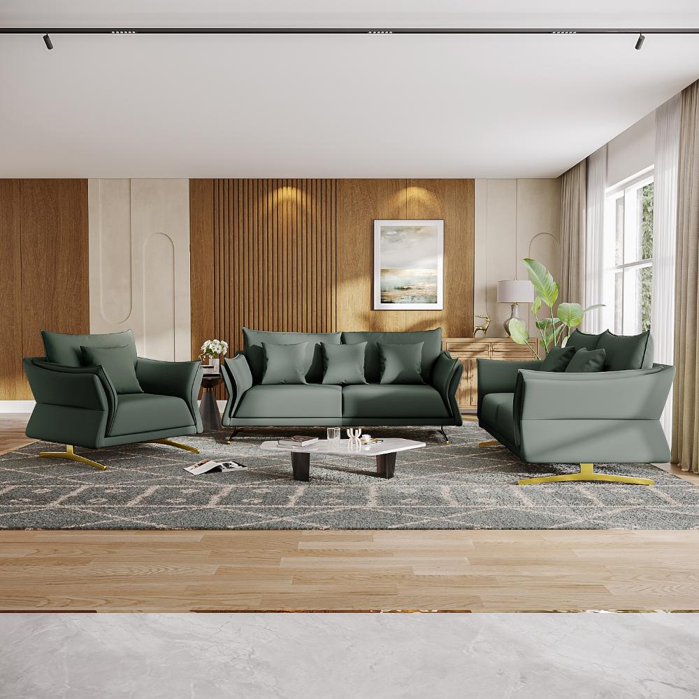 Wakefit Kiribati Sofa Set (3+2+1) Seater