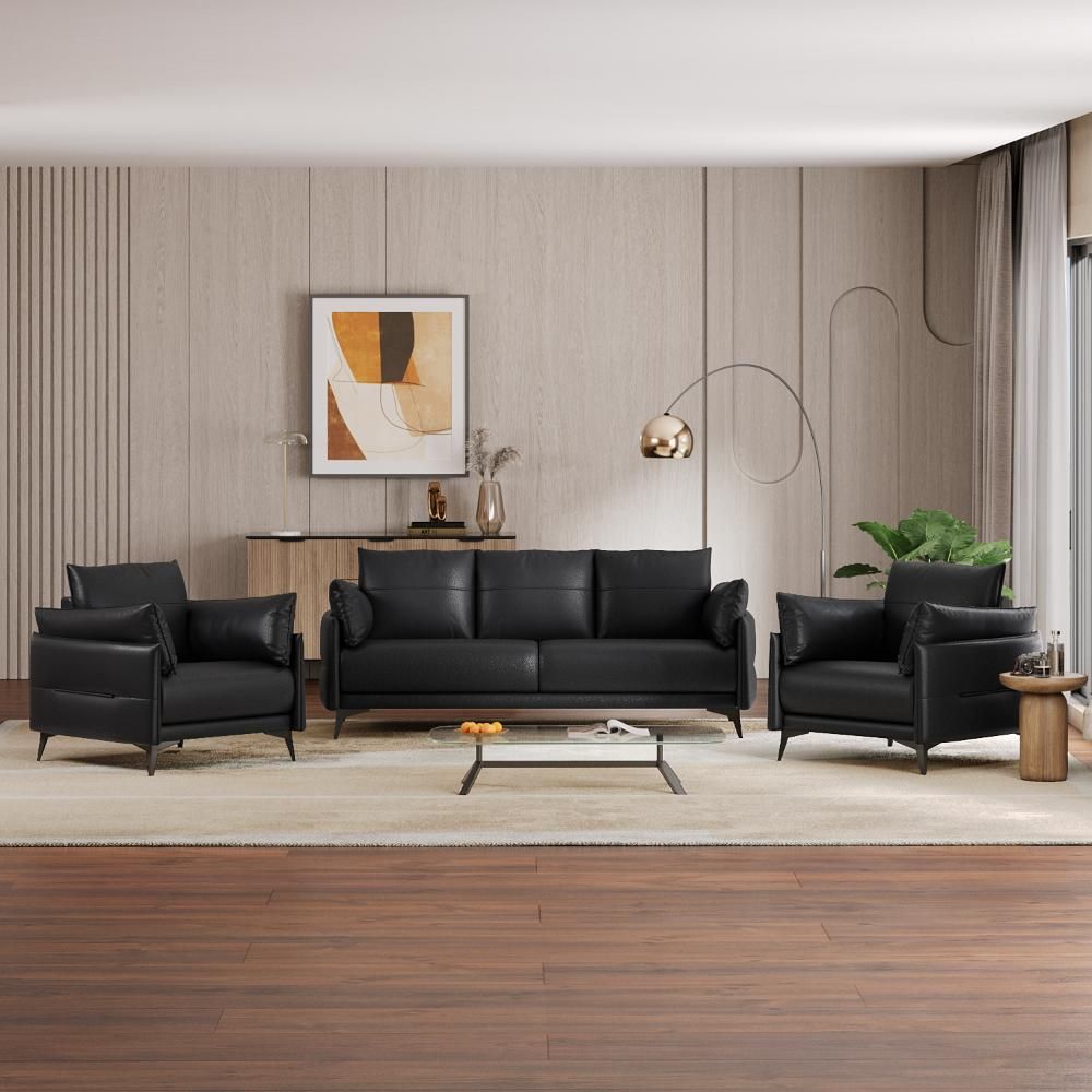 Wakefit Komodo Sofa Set (3+1+1) Seater