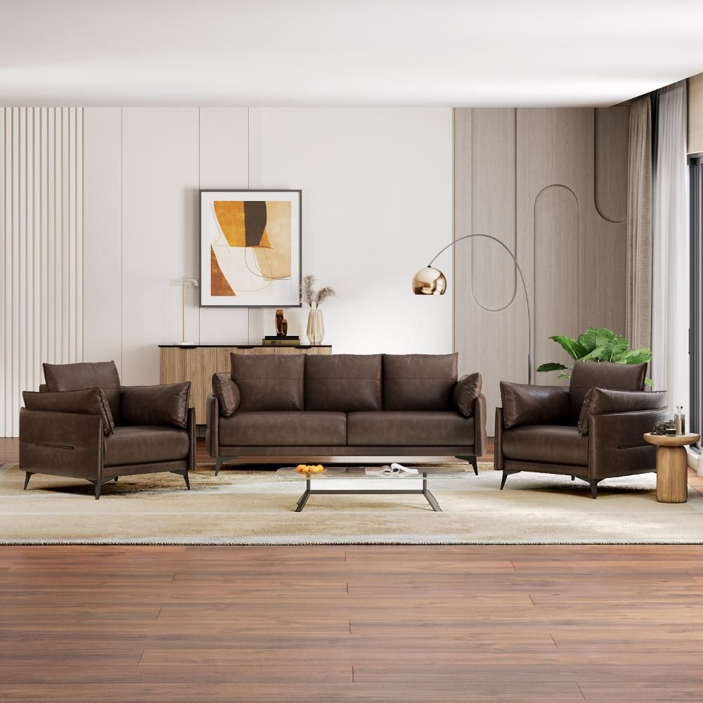 Wakefit Komodo Sofa Set (3+1+1) Seater