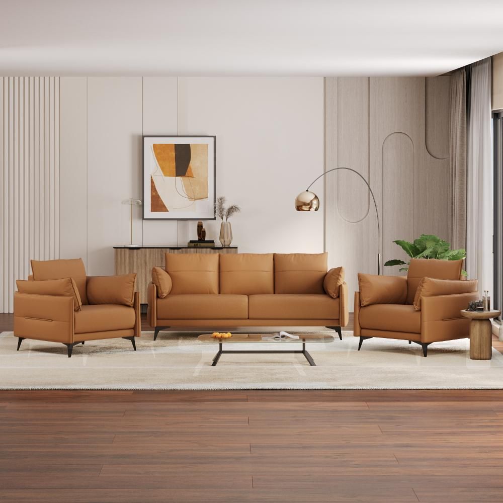 Wakefit Komodo Sofa Set (3+1+1) Seater
