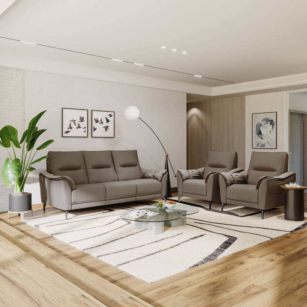 Wakefit Tuvalu without Motion Sofa Set (3+1+1) Seater