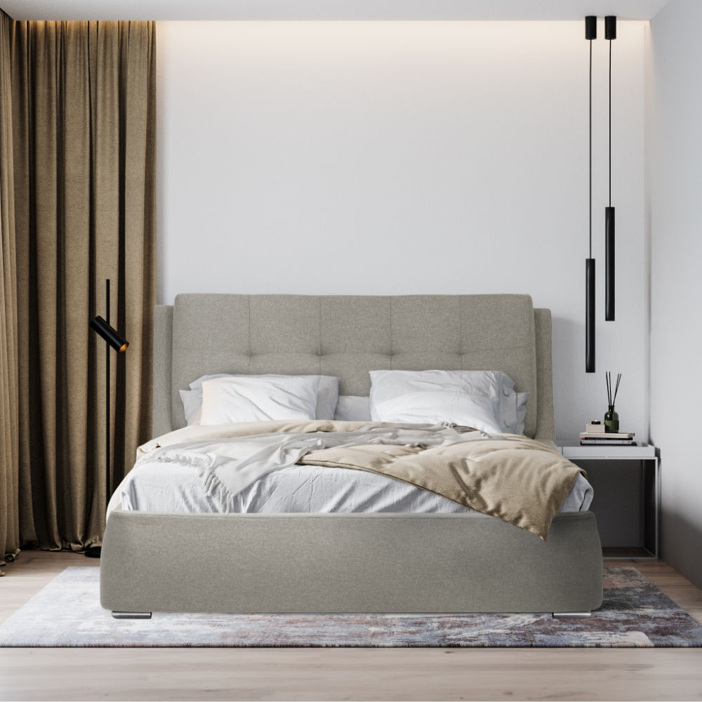 Wakefit Lanta Queen Size Upholstered Bed