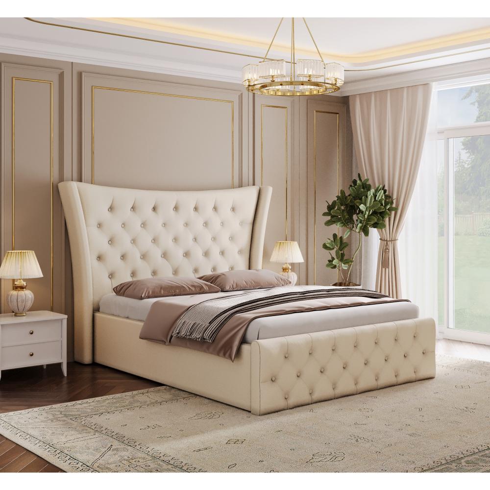 Wakefit Lovejoy Hydraulic Queen Size Upholstered Bed