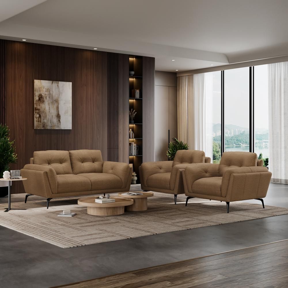 Wakefit Lille Sofa Set (2+1+1) Seater