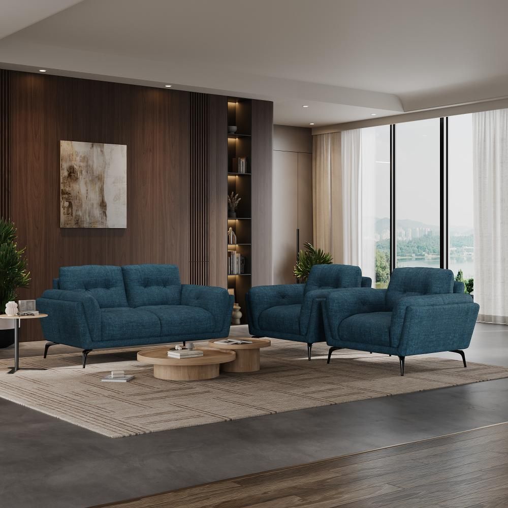 Wakefit Lille Sofa Set (2+1+1) Seater