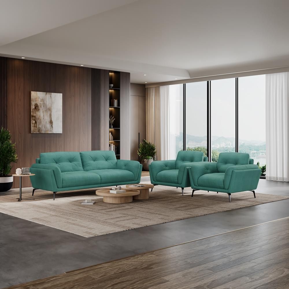 Wakefit Lille Sofa Set (3+1+1) Seater