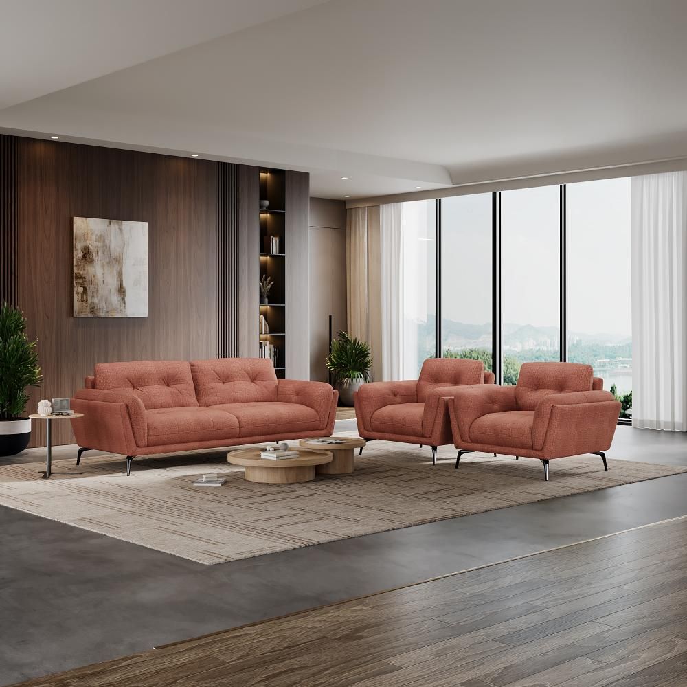Wakefit Lille Sofa Set (3+1+1) Seater