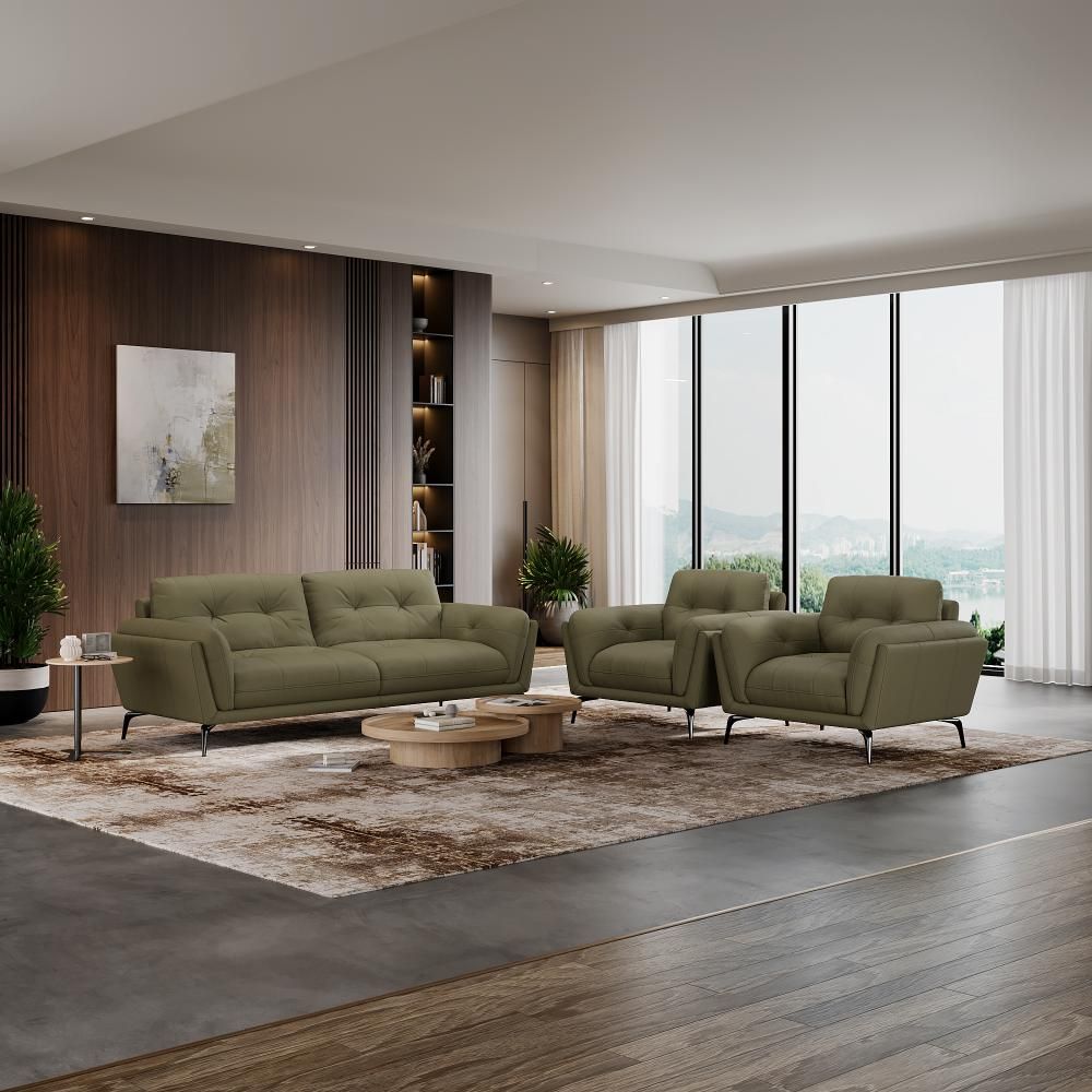 Wakefit Lille Sofa Set (3+1+1) Seater