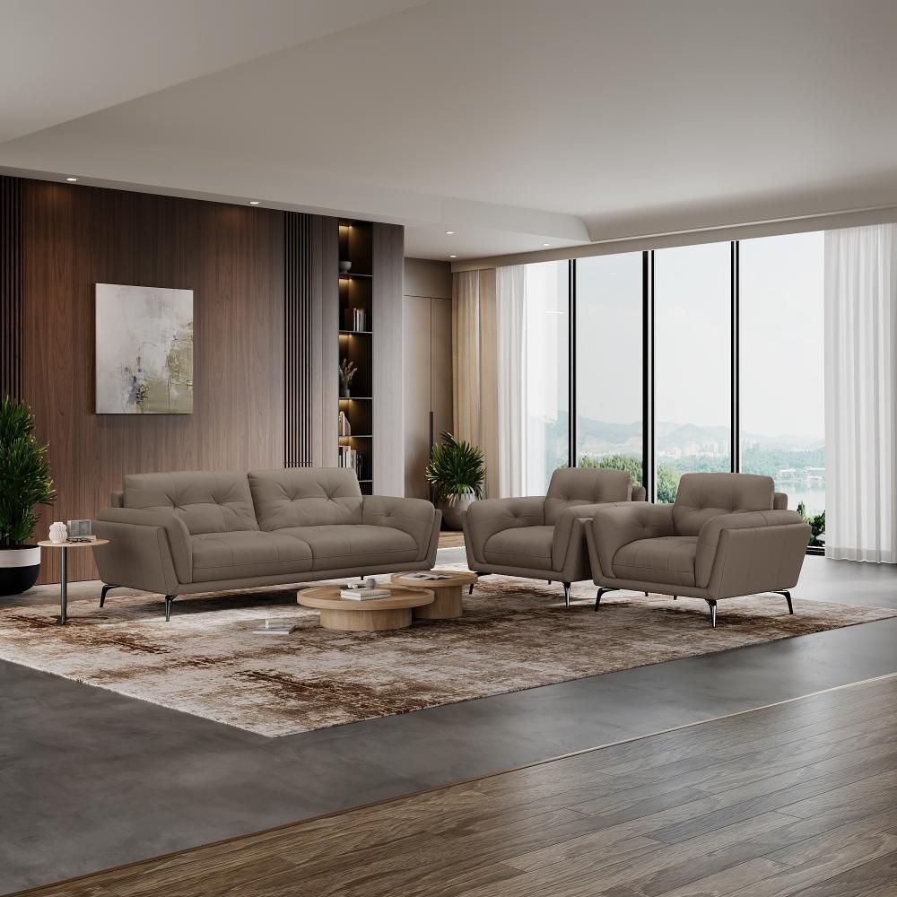 Wakefit Lille Sofa Set (3+1+1) Seater