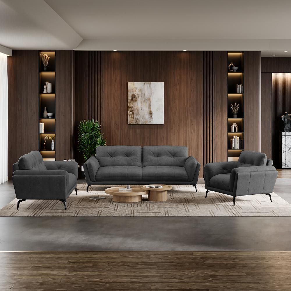 Wakefit Lille Sofa Set (3+2+1) Seater