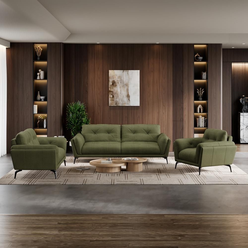 Wakefit Lille Sofa Set (3+2+1) Seater
