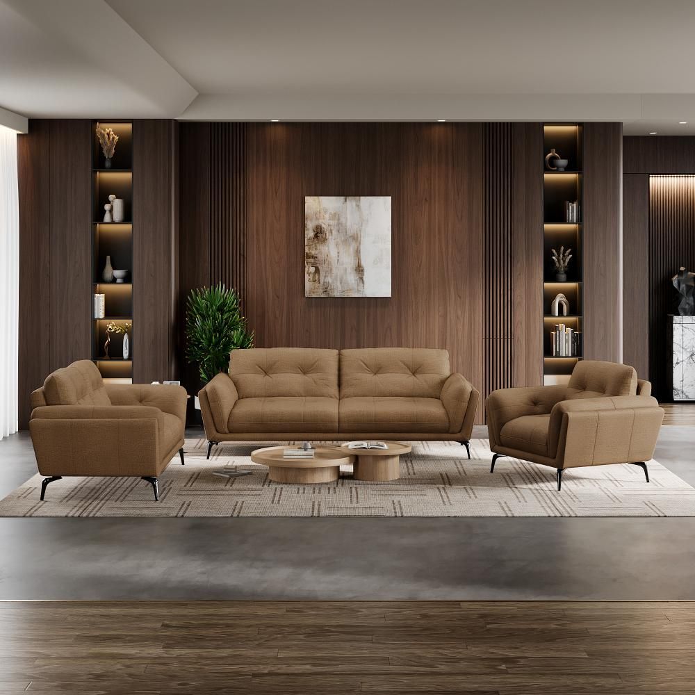 Wakefit Lille Sofa Set (3+2+1) Seater