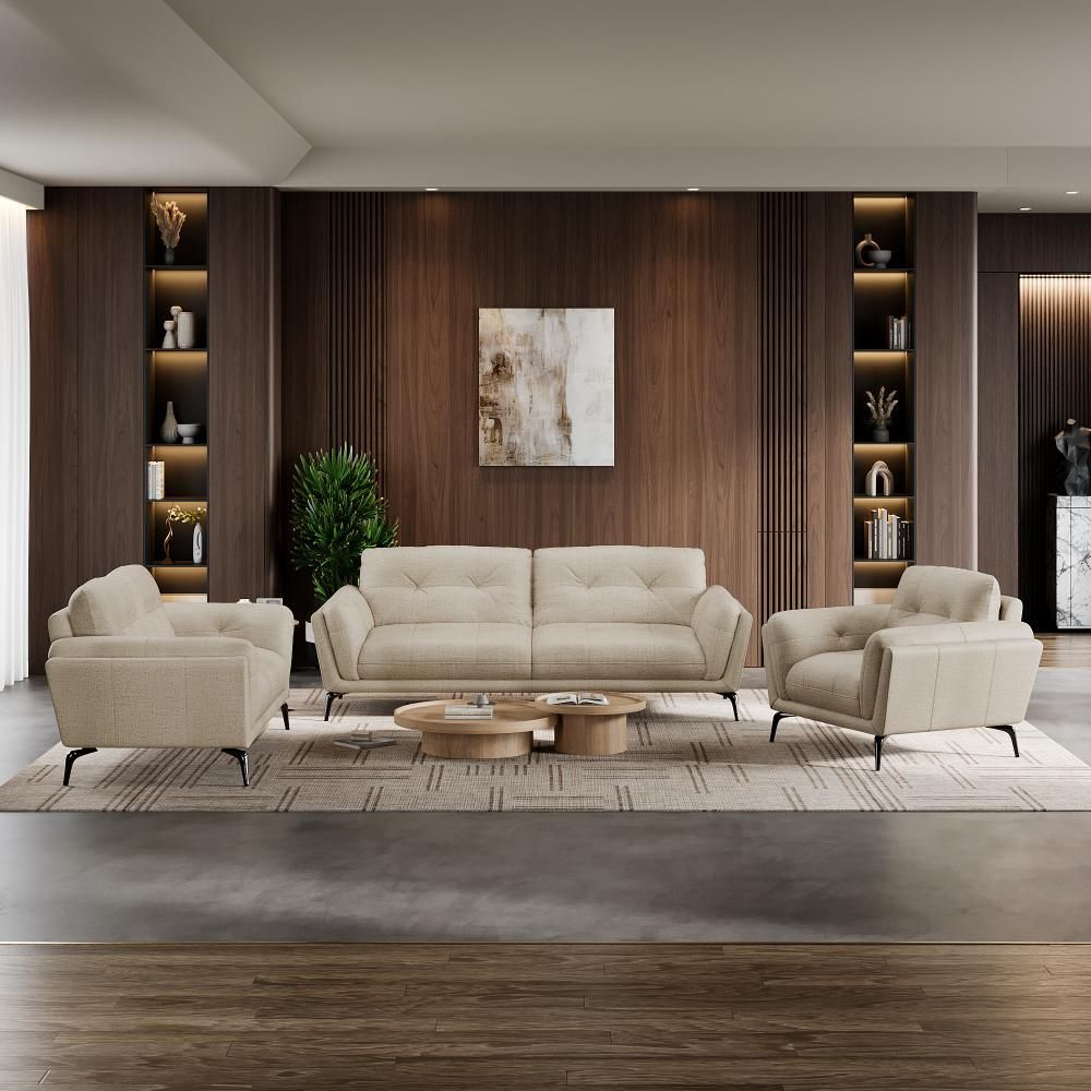 Wakefit Lille Sofa Set (3+2+1) Seater