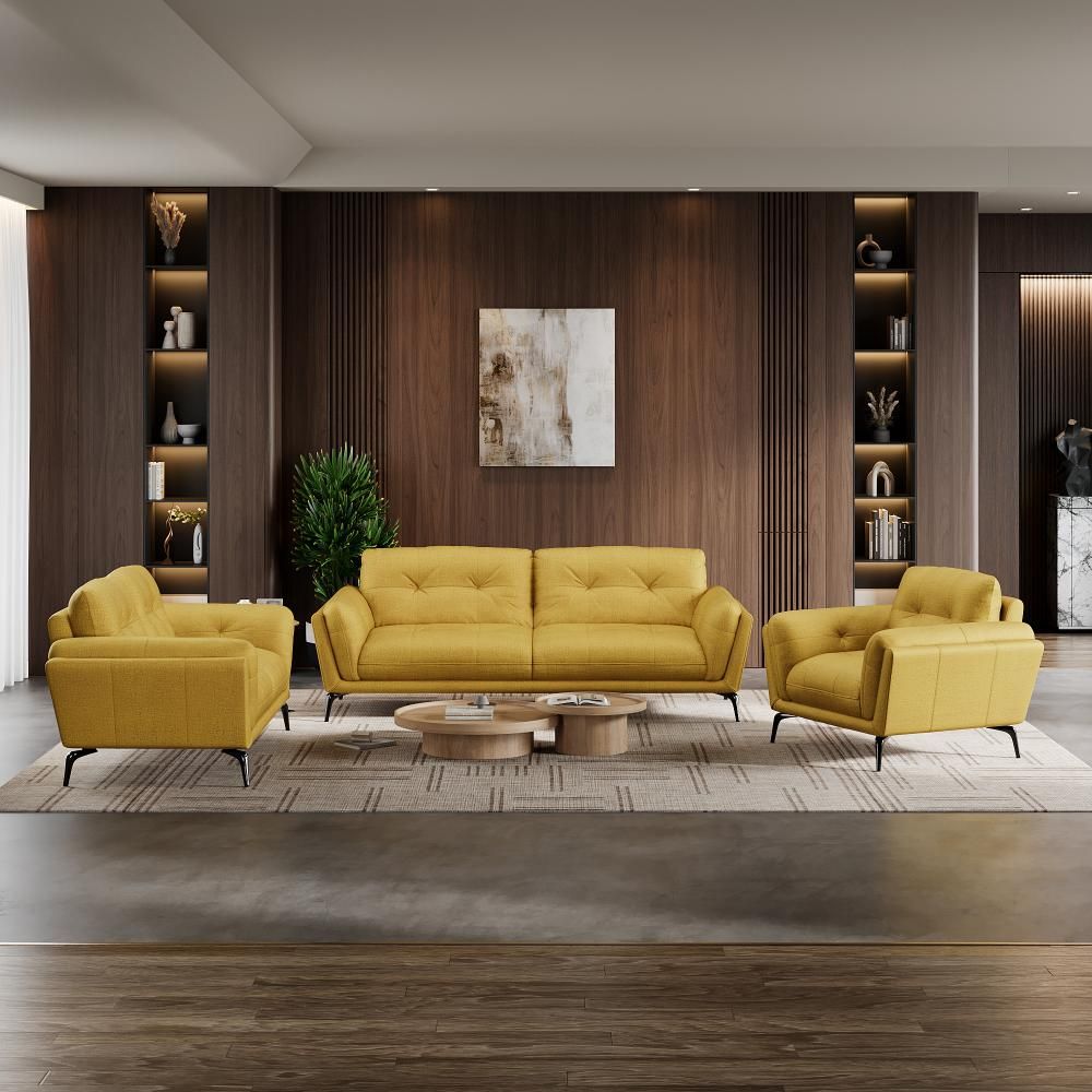 Wakefit Lille Sofa Set (3+2+1) Seater