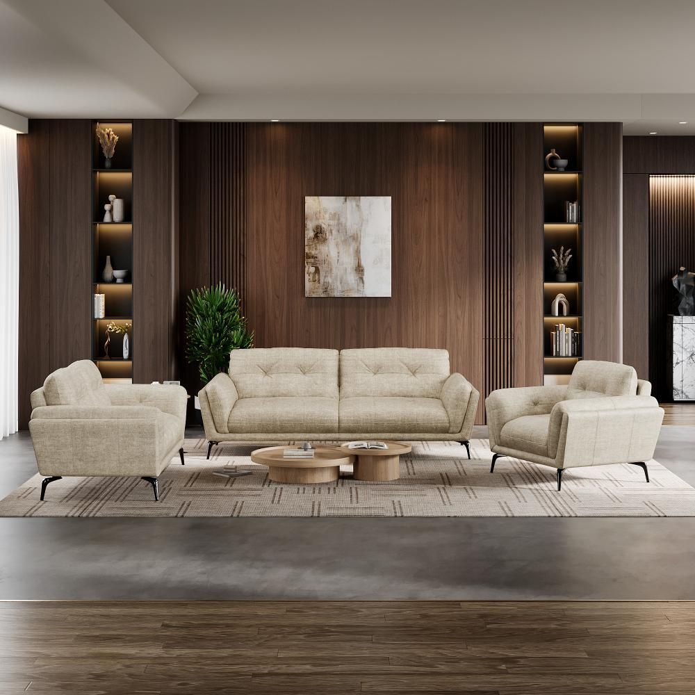 Wakefit Lille Sofa Set (3+2+1) Seater