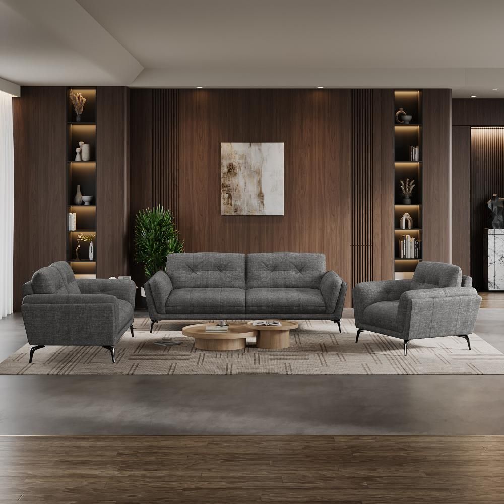 Wakefit Lille Sofa Set (3+2+1) Seater