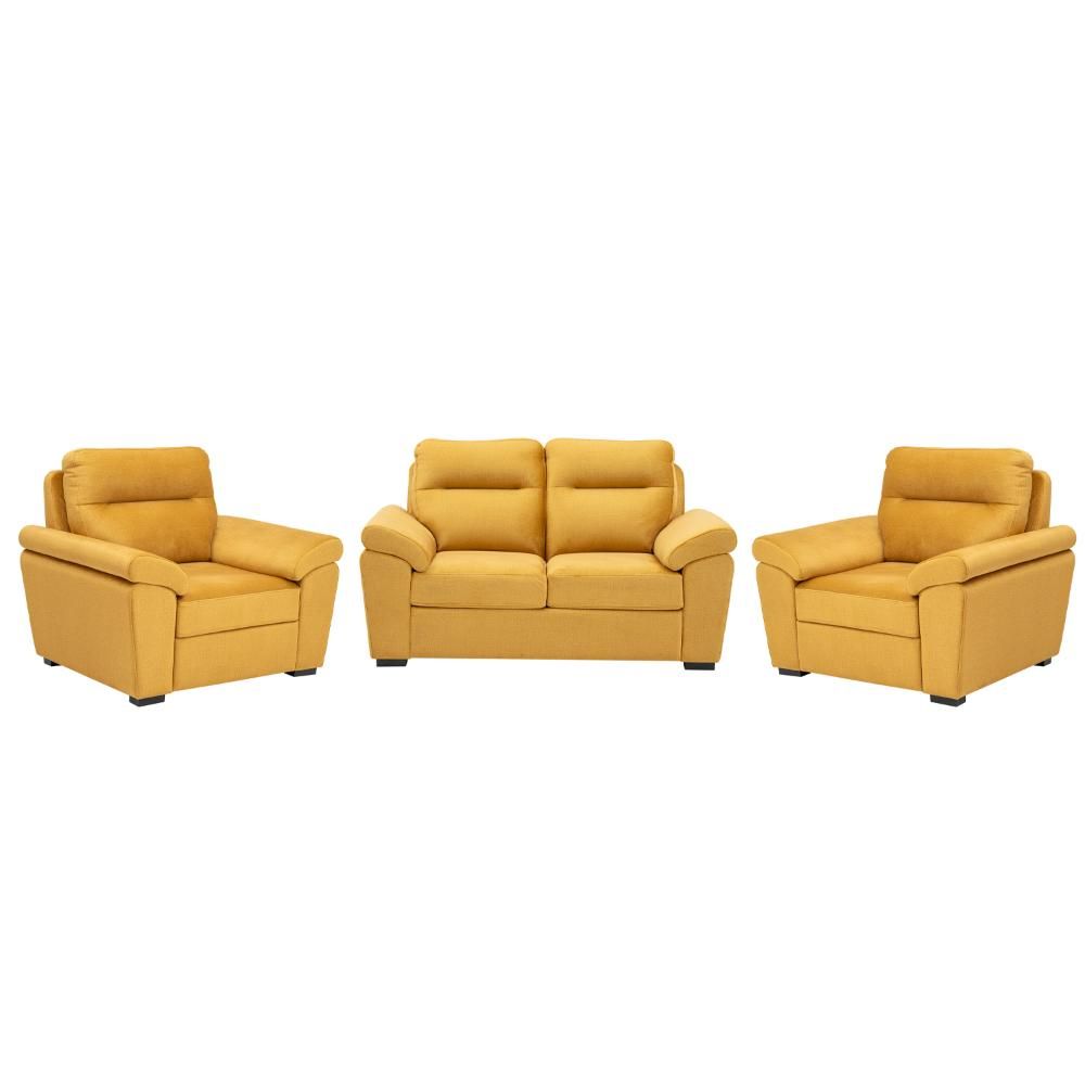 Wakefit Lounger Plus Sofa set (2+1+1) Seater